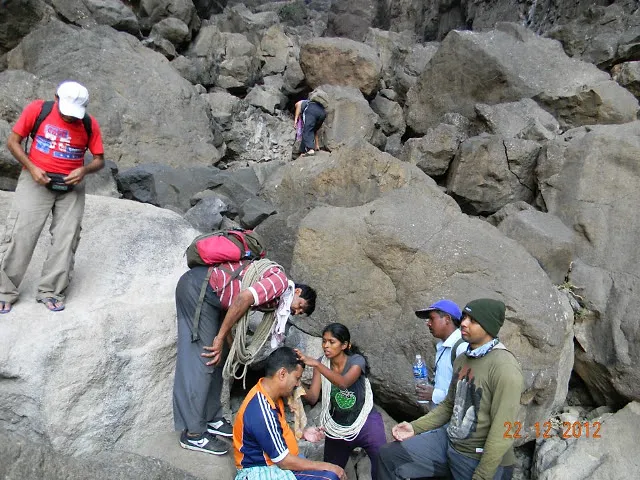Trek from Samrad -Sandhan valley-Karoli Ghat-Ratangad-Ratanwadi